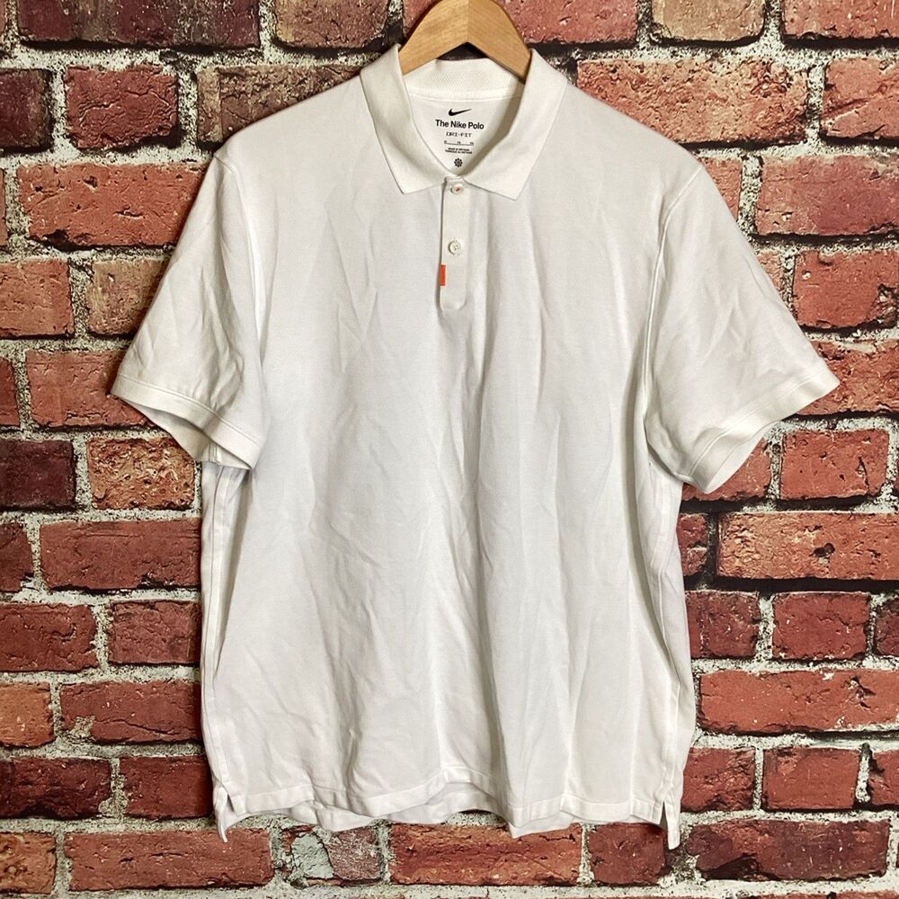The Nike Polo Mens XL Dri-Fit Polo Shirt Golf Sports Outdoors White DB3263